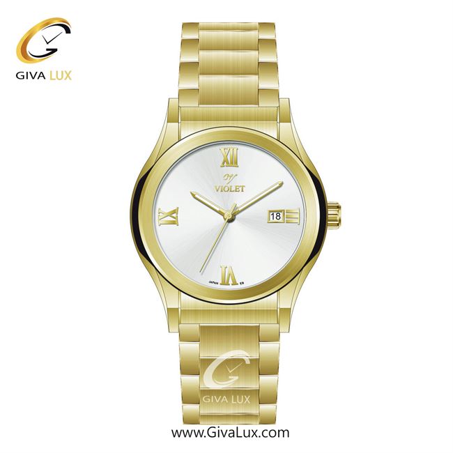 ساعت مچی اورجینال مردانه ویولت VIOLET طلایی | طلایی| نقره ای| کد رفرنس 0565/2